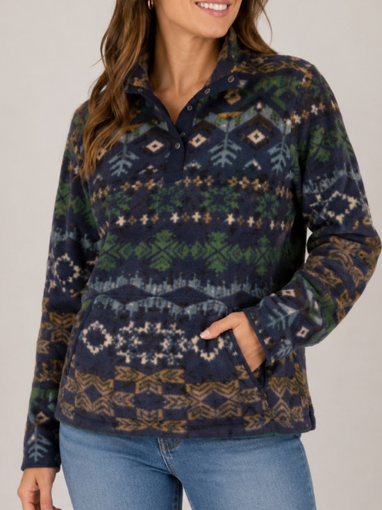 Telluride Clothing Company Jackets & Blazers - Telluride Clothing Co. Fleece Long Sleeve 1/4 Button Jacket Size S